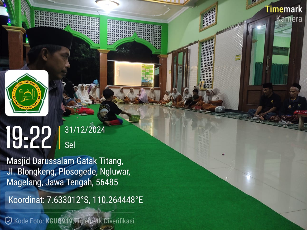 Mujahadah Menyambut Malam 1 Rajab 1446 H di Masjid Darussalam Gatak